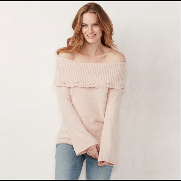 LC Lauren Conrad Sweaters - LC Lauren Conrad Off The Shoulder Sweater. NWT LC Lauren Conrad Sweaters - LC Lauren Conrad Off The Shoulder Sweater. NWT